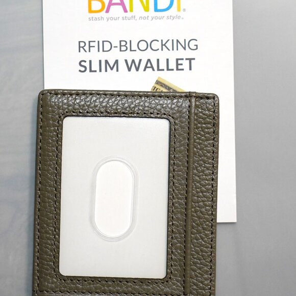 New in original box Bandi rf-blocking wallet, color: taupe - Picture 2 of 7